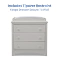 thumbnail image 7 of Delta Children Perry 3 Drawer Dresser with Changing Top and Interlocking Drawers, Choose Color, 7 of 14