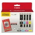 thumbnail image 1 of Canon PGI-250BK/CLI-251 Ink Tank Cartridge Combo (4 pk.), 1 of 8