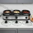 thumbnail image 4 of West Bend Triple Slow Cooker, 3 x 2.5 Qt., 4 of 12