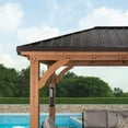 thumbnail image 7 of Backyard Discovery Barrington Cedar Gazebo with Powerport, Choose Size, 7 of 11