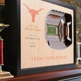 thumbnail image 2 of YouTheFan Texas Longhorns 25-Layer Football Stadium View 3D Wall Art, 2 of 5
