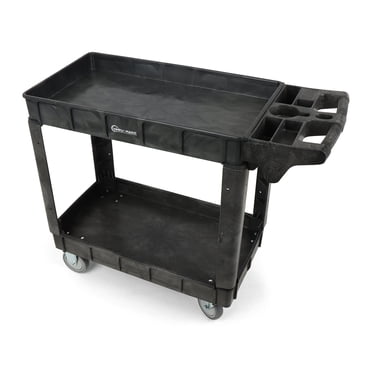 Simpli-Magic Rolling Utility Cart on Wheels, Heavy Duty with Ergonomic Handle, 600-Pound Capacity, Large Size: 40” x 17” x 33”