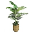 thumbnail image 1 of Faux 60" Areca Palm in Boho-Style Handled Basket, 1 of 6