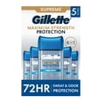 thumbnail image 1 of Gillette Supreme Maximum Strength Protection Men's Deodorant Clear Gel Antiperspirant, Cool Wave, 3.8 oz., 5 pk., 1 of 9