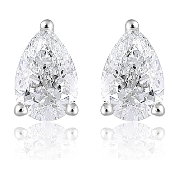 Lab Created 2.00 CT. T.W. Fancy Cut Diamond Stud Earrings in 18K Gold