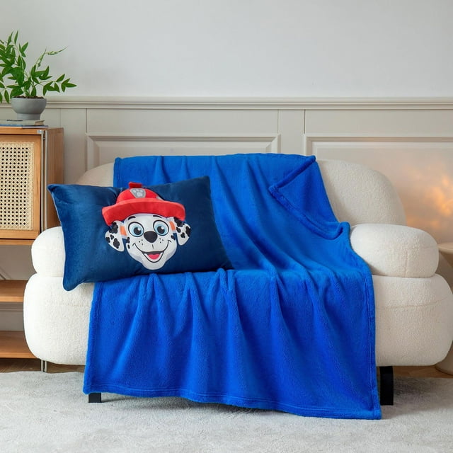 Licensed Character 2-Piece Kids Pillow Pocket and Throw Set