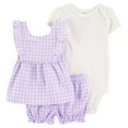 thumbnail image 1 of Carter's Baby Girls 3-Piece Outfit Set, 1 of 11