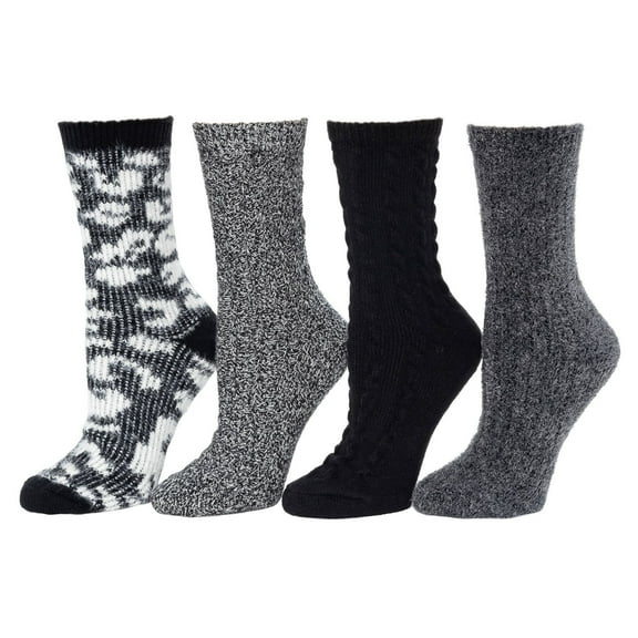 Cuddl Duds Women's 4-Pack Super Soft Boot Sock