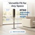 thumbnail image 8 of Lasko Rise 54" Adjustable 8-Speed DC Tower Fan with Remote, 8 of 13