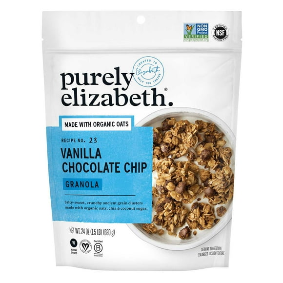 Purely Elizabeth Vanilla Chocolate Chip Ancient Grain Granola, 24 oz.