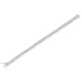 thumbnail image 2 of Lab Created White Sapphire Gemstone Tennis Bracelet in Sterling Silver, 2 of 5