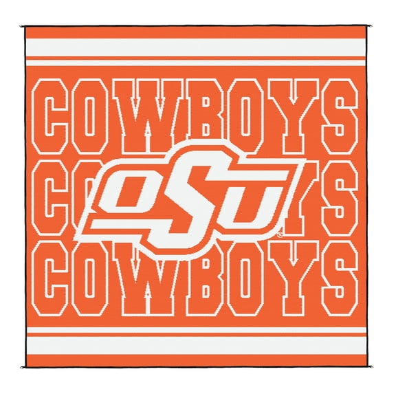 Logo Brands Oklahoma State Cowboys 106"x106" Rally Mat