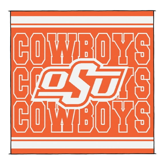 Logo Brands Oklahoma State Cowboys 106"x106" Rally Mat