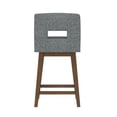 thumbnail image 14 of HH2 Home Upholstered Key Back Wood Adjustable Height Swivel Bar Stool, 14 of 19