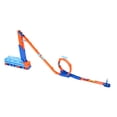 thumbnail image 3 of Hot Wheels Speed Drop Transport, 5 Toy Cars, Track Creator Loop, Straight Piece & Flipper, 3 of 6