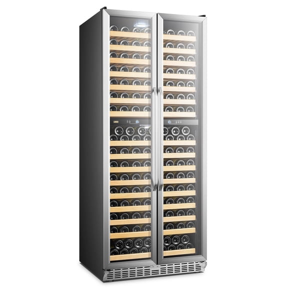 Lanbo 32 Inch Dual Door Dual Wine Cooler