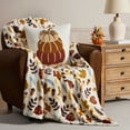 thumbnail image 2 of Hallmark Fall Plush Throw Blankets, 50" x 70", 2 of 4