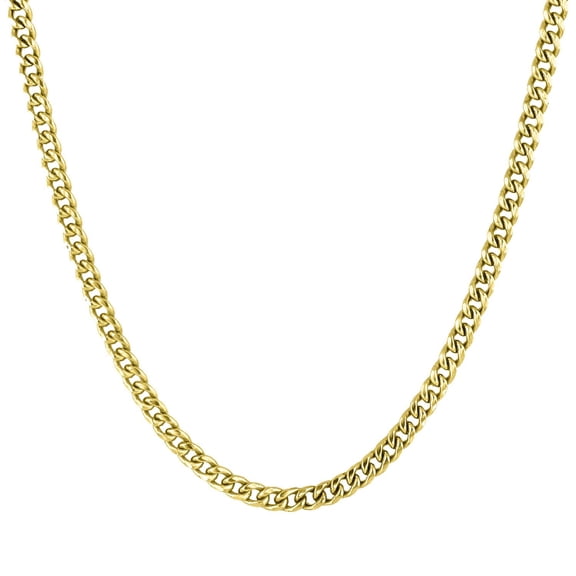 Open Curb Chain Necklace in 14K Gold