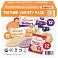 thumbnail image 1 of HappyBABY Organics Teethers & Teether Crackers, Variety Pack, 36 ct., 1 of 10