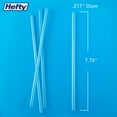 thumbnail image 2 of Hefty Jumbo Translucent Unwrapped Plastic Straws, 7.75", 2500 ct., 2 of 5