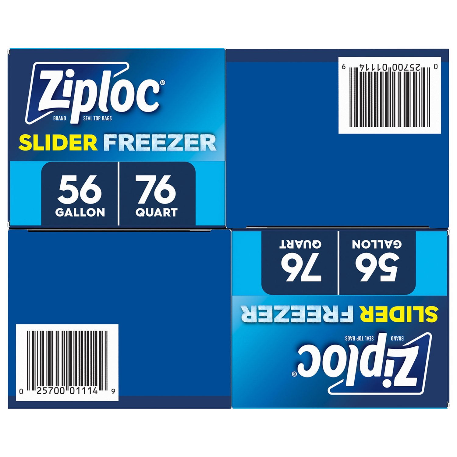 Ziploc Slider Freezer Bags, Variety Pack - Thumbnail 5