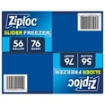 thumbnail image 2 of Ziploc Slider Freezer Bags, Variety Pack, 132 ct., 2 of 7