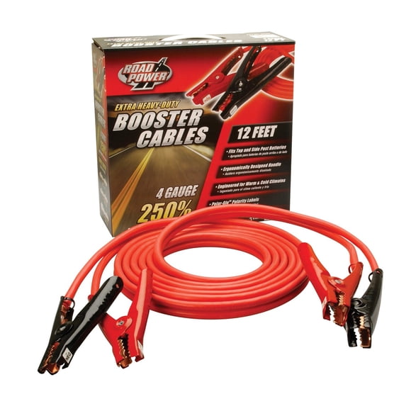 Road Power 12' 4GA Booster Cables