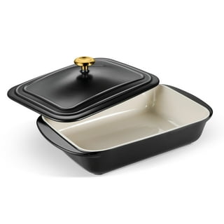 Tramontina 13.6" x 9.6" Ceramic Covered Bakeware with Stainless Steel Knob (Choose Color)