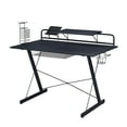 thumbnail image 8 of Techni Sport TS-200 Carbon Computer Gaming Desk with Shelving, Black, 8 of 9