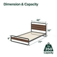 thumbnail image 5 of Zinus Night Therapy Therese Metal Platform Bed, Assorted Sizes, 5 of 9