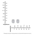 thumbnail image 3 of Lab Created Fancy Cut Diamond Stud Earrings in 14K Gold, 3 of 6