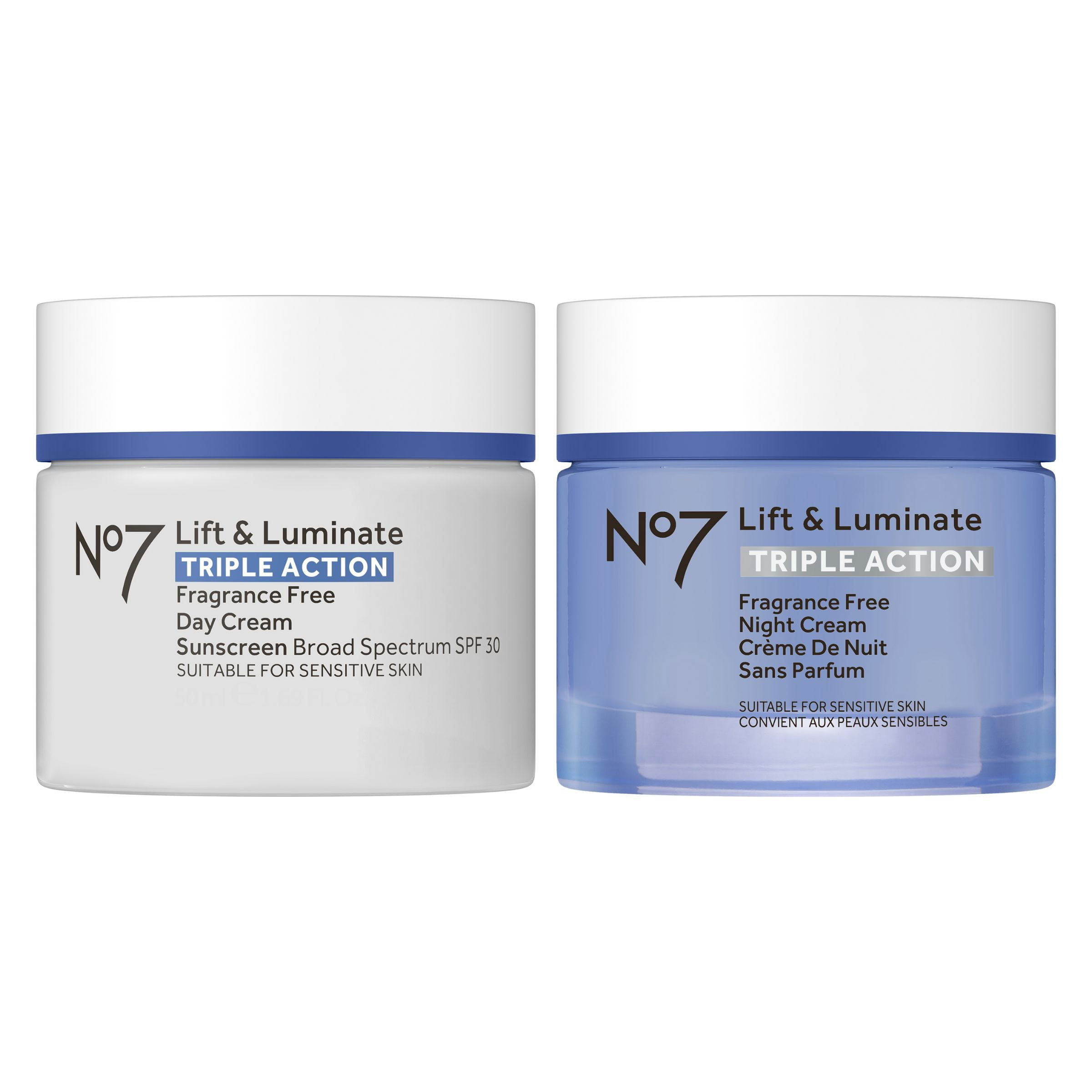 No7 Lift & Luminate Day and Night Cream Set - Samsclub.com