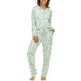 thumbnail image 1 of Flora Nikrooz 2-Piece Long Sleeve Henley Pajama Set, 1 of 10