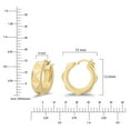 thumbnail image 3 of Neuhardt Pyramid Hoop Earrings in 18K Gold Vermeil, 3 of 7