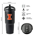 thumbnail image 3 of Logo Brands Illinois Fighting Illini Stainless Steel Tumbler Set, 3 of 7