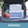 thumbnail image 3 of CleverMade 62L Collapsible Plastic Storage Bins, 3 Pack, 3 of 7