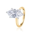 thumbnail image 2 of Lab Created Marquise Cut Solitaire Diamond Ring, 2 of 7