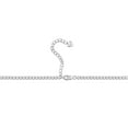 thumbnail image 4 of Round Cut Lab Created Gemstone Tennis Necklace in Sterling Silver, 4 of 7