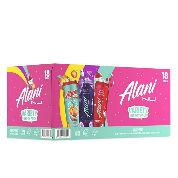 アソート aosiちゃん Alani Nu Energy Drink New Variety Pack, 12 fl. oz., 18 pk