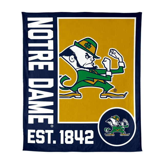 Logo Brands Notre Dame Fighting Irish 60"x70" Super Plush Blanket