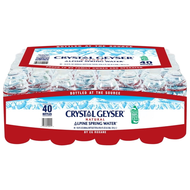 Crystal Geyser Alpine Spring Water 16.9 fl. oz., 40 pk.