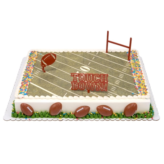 Football Half Sheet Cake