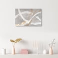 thumbnail image 3 of Spirals in Silver Minimal Canvas Print by Oliver Gal Prints, 3 of 5
