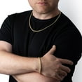 thumbnail image 6 of Diamond Cut Rope Chain Bracelet in 14K Gold, 6 of 6