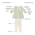 thumbnail image 3 of Member's Mark Baby Girl 2-Piece Pant Set, 3 of 8