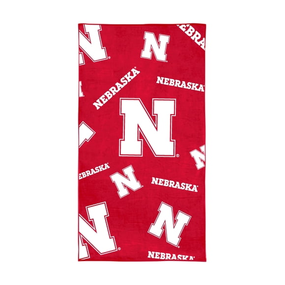 Logo Brands Nebraska Cornhuskers 38"x72" Beach Towel