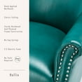 thumbnail image 2 of Hallie Club Top-Grain Leather Chair, Assorted Colors, 2 of 9