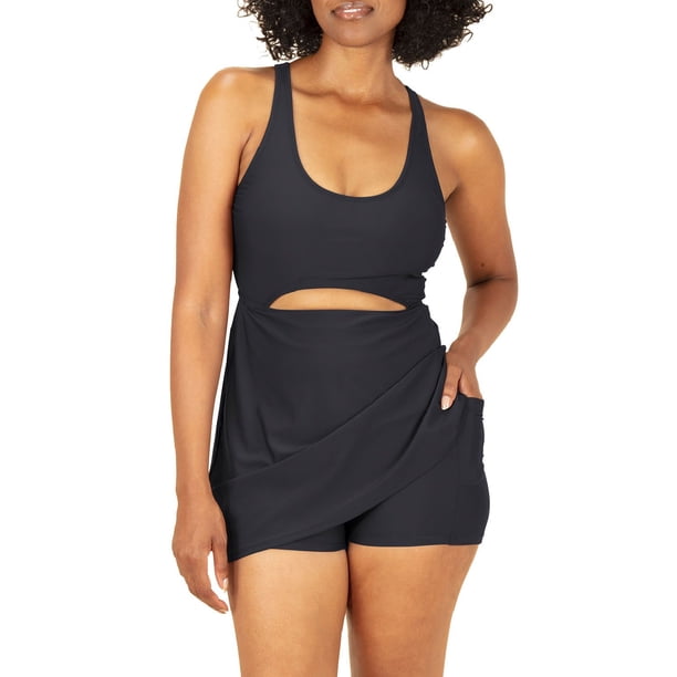 striped dress Coeur Sports - Green/Cream Striped Dress