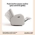 thumbnail image 5 of Storkcraft Santa Monica Power Recliner, Choose Color, 5 of 9
