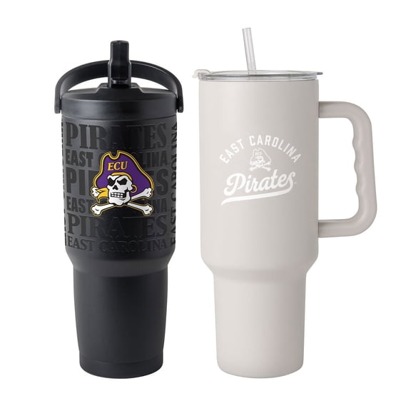 Logo Brands East Carolina Pirates Stainless Steel Tumbler Set